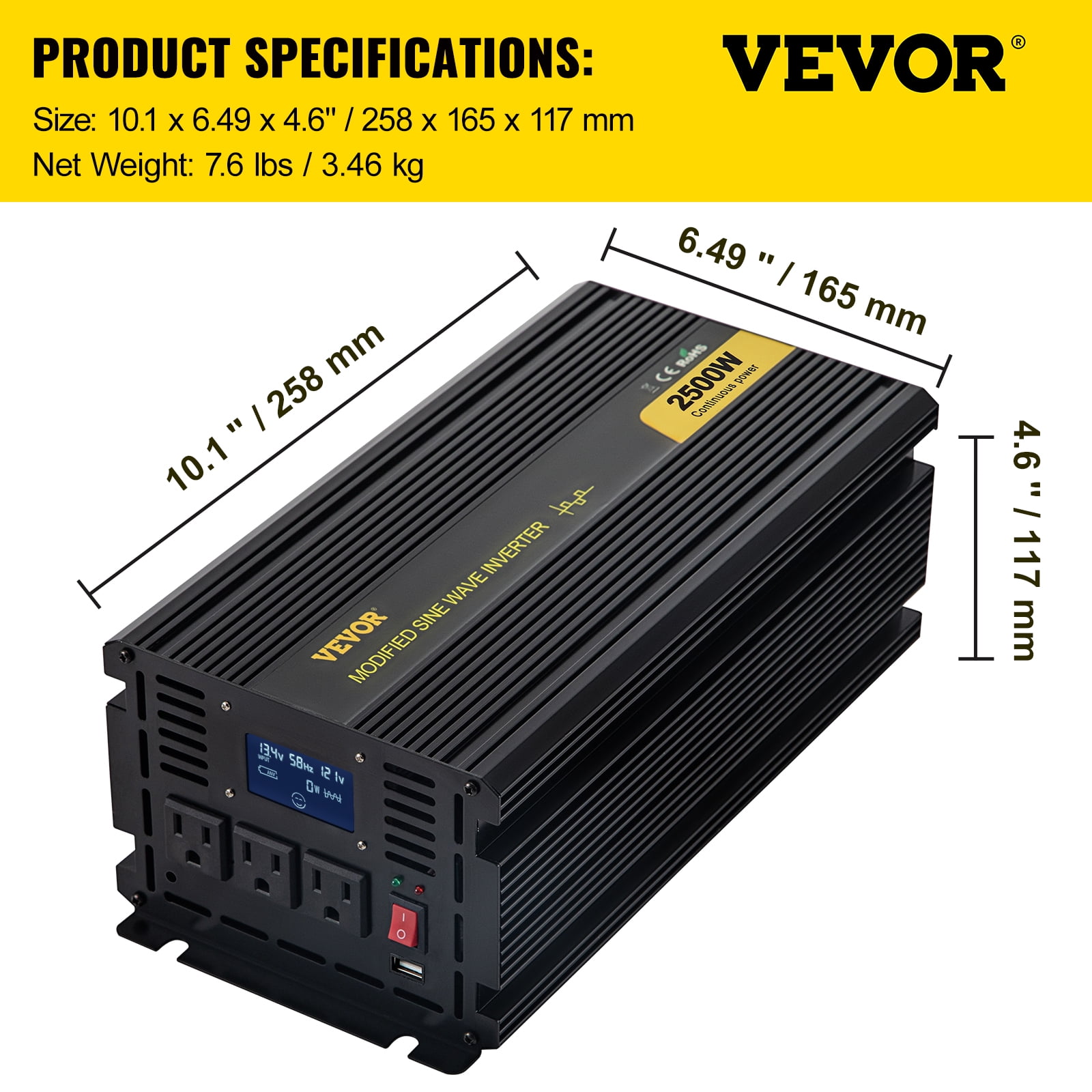 vevor modified sine wave inverter