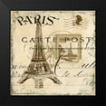thumbnail image 2 of Gorham, Gregory 20x20 Black Modern Framed Museum Art Print Titled - Paris Collage Sq I, 2 of 5