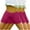 Hot Pink, variant on 3 Pack Biker Shorts for Girls Seamless Low Rise Elastic Waisted Shorts for Under Dress Cotton Bottomings