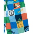 thumbnail image 5 of Disney Mickey Mouse Little Boys' Swimwear 2-Piece Rash Guard and Swim Trunks Set Mickey Beach Green, 5 of 5