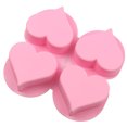 thumbnail image 4 of 2 PCS Heart Shape Baking Silicone Mold,4 Cavities Handmade Craft Mould,Baking Mold Cake Pan,Biscuit Chocolate Mold,Ice Cube Tray,Soap Mold,Mold for Valentine’s Day Gifts, 4 of 7