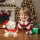 thumbnail image 4 of Peluche de Oso de Navidad | Figura de peluche articulado y suave, algodón blanco | 11,8x9,8x5,9 pulgadas | Decoración festiva para la casa navideña, somnífero, idea de regalo, 4 of 6