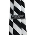 thumbnail image 2 of Black and White College Stripe Woven Tie, 2 of 3