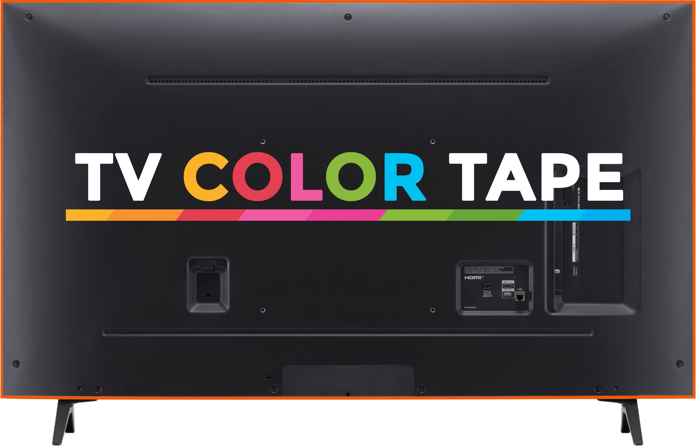 Bright Orange TV Color Tape