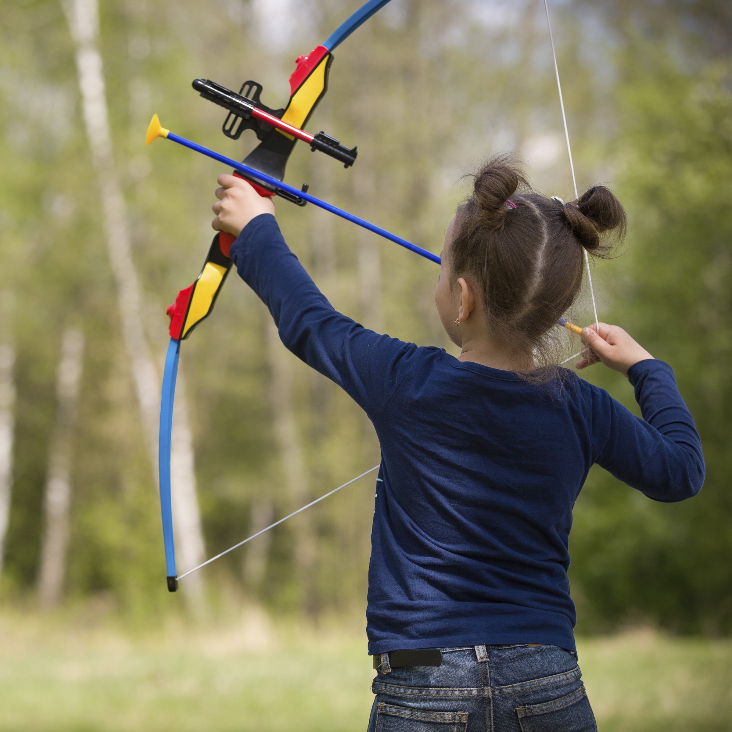 Kids Bow and Arrow Set - Safe Toy Beginner Archery Game by Hey! Play!