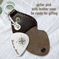 thumbnail image 4 of Guitar Picks Stainless Steel Guitar Picks with PU Leather "Lead Me Home" Guitar Accessories for Musician Guitar Player Birthday Christmas Graduation Gifts DIY, 4 of 6