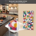 thumbnail image 5 of Yayeee Toggle Light Switch Wall Plate 1-Gang 4.5"x2.7" Home Decorative Outlet Cover, Dark Colorful Circles, 5 of 7