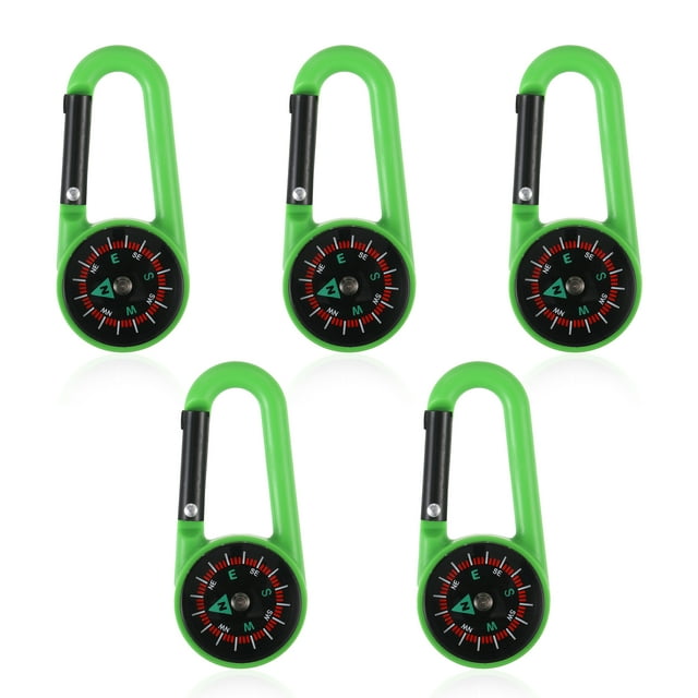 tredstone 5pieces Reliable Keychain Survival Pocket Compass Accurate Measurement For Outdoor Enthusiasts Red +5pcs