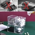 thumbnail image 6 of 4pcs Clear Cube Acrylic Storage Boxes Organizer Containers, 6 of 7