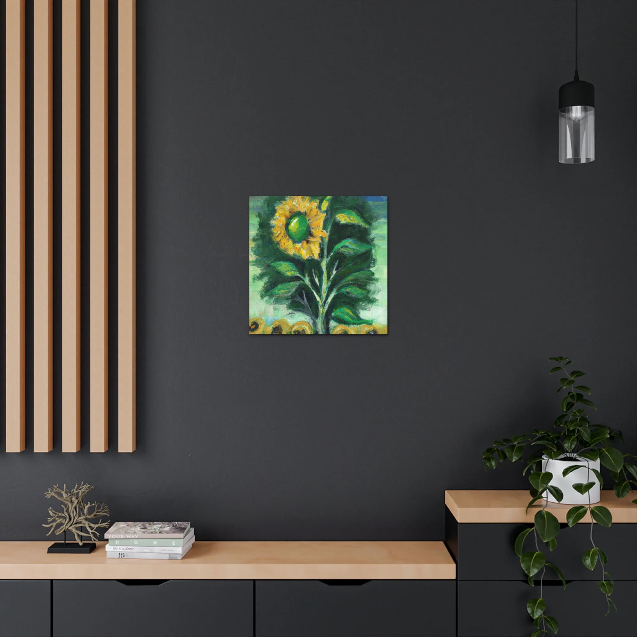 Sunflower in Neoclassicism - Canvas