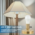 thumbnail image 4 of Great Value A19 LED 4/8/12W (40/60/100W Equivalent) Daylight E26 Medium Base 3-Way Light Bulb, 4 of 12