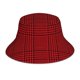 thumbnail image 1 of Balery Red Black Houndstooth Sombreros para el sol para hombre y mujer, sombrero de pescador con UPF 50+, 1 of 6