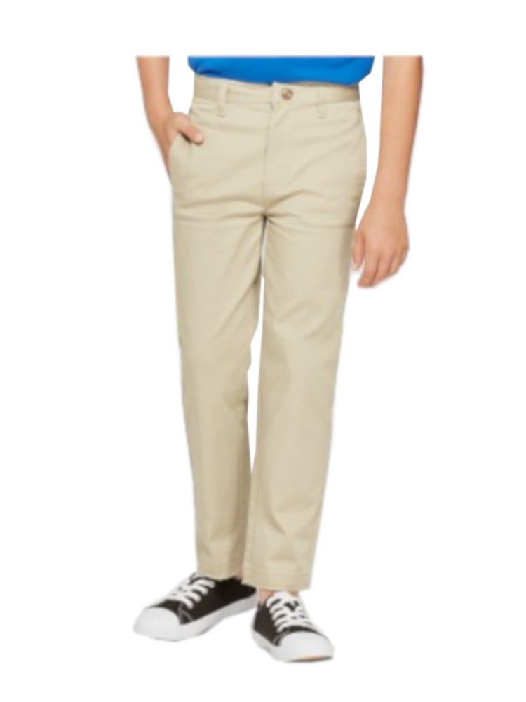 Cat & Jack Girls SZ 5 School Uniform Khaki Stretch Twill Pants Adj waist 