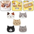 thumbnail image 4 of Non-slip cat-shaped silicone coaster holder cartoon kitchen potting mat, 4 of 6