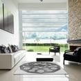 thumbnail image 6 of Ahgly Company Indoor Square Patterned Silver Gray Area Rugs, 8' Square, 6 of 6