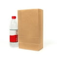 thumbnail image 1 of OUNONA 100Pcs Kraft Breakfast Paper Bags Chocolate Food Paper Bags Square Bottom Oil Proof Packaging, 1 of 8