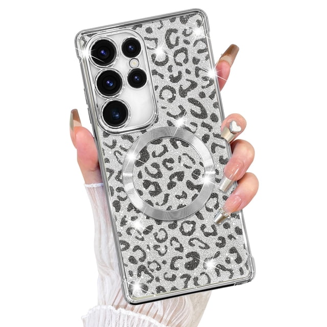 Funda de teléfono Fiyart diseñada para Samsung Galaxy S25 Ultra 6.9-Silver