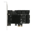 thumbnail image 4 of ZLight PCIe vers Adaptateur SSD 4 Ports SATA 3 III 3.0 6 Gbps PCI-e PCI x1 Carte d'Extension Supporte x4 x8 x16 No.02, 4 of 4