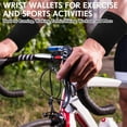 thumbnail image 2 of NOGIS 3 Pcs Wrist Wallet Zipper Wrist Pouch Wallet Wristband Pocket Wrist for Women Men Running Walking Hiking Jogging Sports Sweatband Key Card Coin Storage (White, Gray, Black), 2 of 7