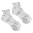 thumbnail image 1 of harmtty 1 Pair Women Socks Solid Color Stretchy Spring Summer Sweat-absorbing Elastic Opening Socks for Sports, 1 of 8