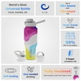 thumbnail image 5 of Coldest Sports Water Bottle - 3 Insulated Lids (Chug Lid, Straw Lid, Loop Lid ) Double Walled, Thermo Mug (36 oz, Clouds of Tie Dye), 5 of 6