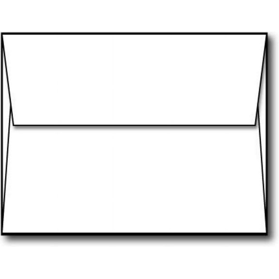 Limited Papers(TM) A2 Envelopes, White Color, 32/80 Text (GSM 120), Smooth Finish, Gummed Sealing, (500)