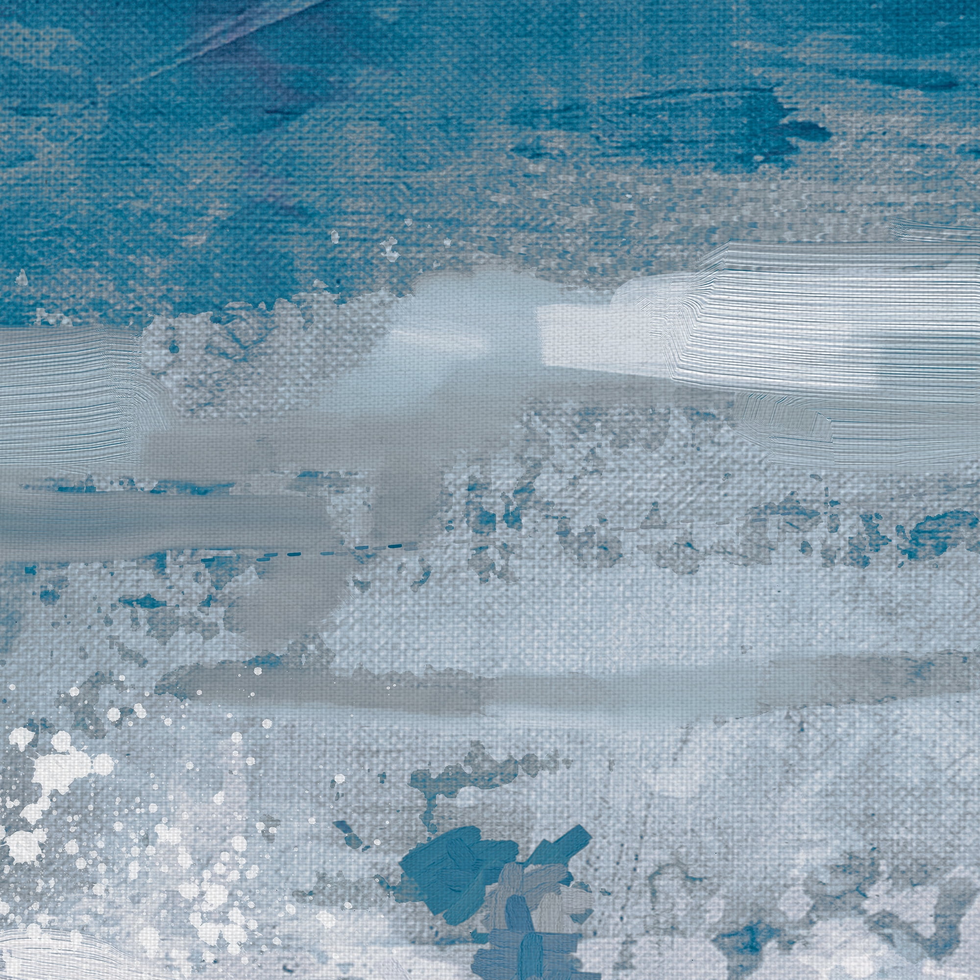 Masterpiece Art Gallery Cerulean Skies II Blue Abstract By Studio Arts Canvas Art Print 30" x 30"