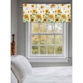 thumbnail image 3 of Sunflower Farmhouse Bee Curtain Valances for Windows, Retro Window Valances, Window Treatment Rod Pocket Valance Curtains for Living Room/Kitchen/Bedroom/Bathroom, 54x18inch, 3 of 9