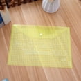 thumbnail image 6 of Clearance Office cabinet under $5,Stationery Transparent Button File Bag Student Plastic Paper Bag A4 Color Thickened File Bag Five Colors Random. 1PC, 6 of 9