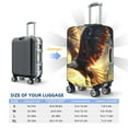 thumbnail image 3 of Cauagu Golden Sky Bald Eagle Print Travel Luggage Cover,Travel Dust-proof Suitcase Cover Softside Suitcase Protector for 18-32inch,Not Included Suitcase, 3 of 8