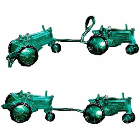 UPC 086131481635 product image for Kurt Adler 10-Light Green Tractor Light Set | upcitemdb.com