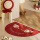 thumbnail image 3 of Decoraciones navideñas, adornos navideños, regalos navideños. Este elegante felpudo rojo con dibujos navideños es ideal para entradas. Es un felpudo antideslizante y duradero, ideal para uso doméstico, 3 of 5