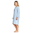 thumbnail image 3 of Casual Nights Women's Long Sleeve Micro Fleece Cozy Floral Night Gown, 3 of 5