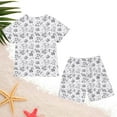 thumbnail image 2 of Outfits for Boys Kids Diy Hand Painted Homewear Short Sleeve T Shirt Shorts Colouring Boys' Clothing Sets, 2 of 5