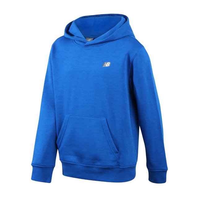 Sudadera con capucha New Balance para niños con forro polar de algodón suave, azul 2T