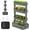 Gray, variant on 4 Tier Garden Planters Raised Beds Wooden Vertical Raised Garden Bed for Plants Herbs Flowers Vegetables Outdoor Indoor Gardening