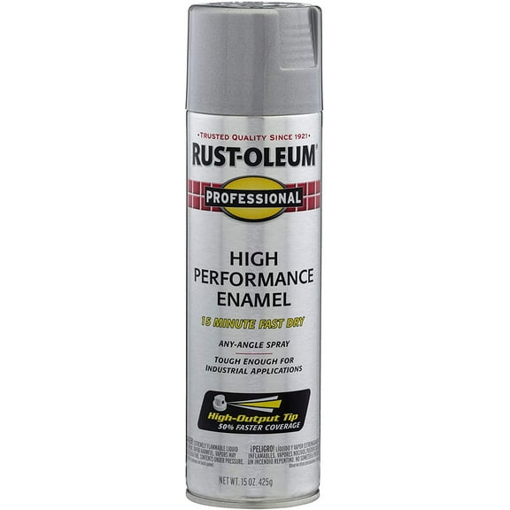 Professional 7515838 Spray Paint High Performance Enamel, 6 Pack, Aluminum