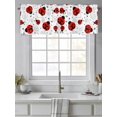 thumbnail image 4 of Country Ladybug Valances for Windows Farmhouse Classic Retro Texture Rod Pocket Curtains Valance Short Window Treatment Drapes for Living Room, Bedroom Bathroom 56"&nbsp;W x 16" L, 4 of 5