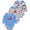 3-pack C, variant on 0-12M 100% Cotton Baby Boys 3-pack Animals Long Sleeve Variety Onesies Snap Bodysuits