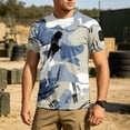 thumbnail image 2 of Men's Quick Dry Camo T Shirts Athletic Running Gym Workout Short Sleeve Tee Shirts for Men, 2 of 7