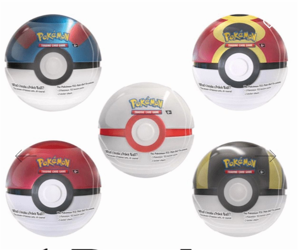 Pokemon Love Ball Pokeball Tin Set 2022 - Includes 3 Booster Packs