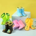 thumbnail image 4 of Splozh Kids Rain Boots Girls Toddler Rain Boots for Boys Girls Waterproof Lightweight Flexible Rubber Boots for Kids Black,US 10, 4 of 4