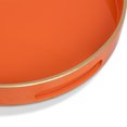 thumbnail image 6 of MAONAME Orange Decorative Tray, Oval Serving Tray with Handles, Plastic Tray for Coffee Table, Ottoman Tray for Living Room, Bathroom, 15.6" X 10.6" X 1.4", 6 of 6