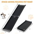 thumbnail image 2 of Gymax 63''Upgrade Folding Pet Ramp Portable Dog Ramp w/Steel Frame For SUV Truck Car, 2 of 10