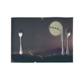 thumbnail image 4 of kurtrusly Christmas Placemats Party Dining Table Mat Christmas placemats Xmas Xmas Tableware Place Mats Rectangular Insulation Pad, 4 of 7