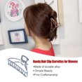 thumbnail image 2 of QualitChoice Pinces à Cheveux Mode Grand Style Simple Portable Ornements Géométriques Barrettes pour Femmes Blanc/arc 1Set, 2 of 6