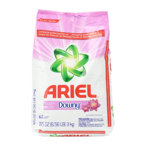 Ariel with Touch of Downy, 66 Loads Powder Laundry Detergent, 105 oz
