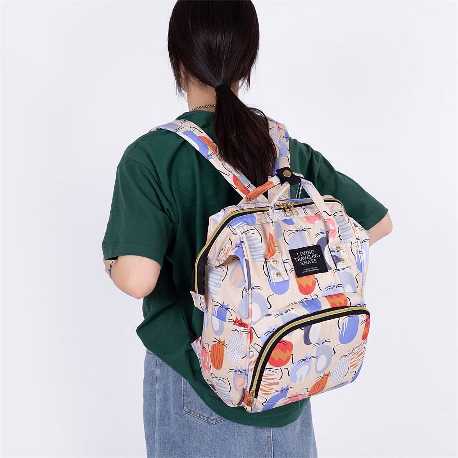 Fashionable Backpack Diaper Backpack Mummy Bag Multifunctional Large Capacity Maternity Baby Changing Bags Baby Stroller Backpack