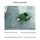 thumbnail image 4 of Kearding Secador de pelo sin perforaciones para Hotel en casa, secador de pelo eléctrico para baño, soporte de pared, soporte de exhibición, Almacenamiento y organización del hogar Verde claro, 4 of 6
