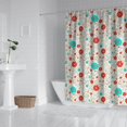thumbnail image 2 of Pioneer Flower Floral Print Pattern Shower Curtain 72"x72", Bathroom Decorative Shower Curtain Set with 12 Hooks, Waterproof Washable, 2 of 6